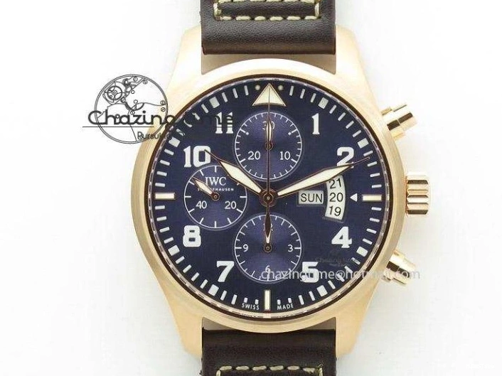 MIROTIME 0509 Pilot Chrono IW377726 ZF 1:1 Best Edition Green Dial on Brown Leather Strap A Trendsetting 7125